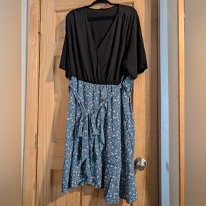 Bloomchick floral wrap dress